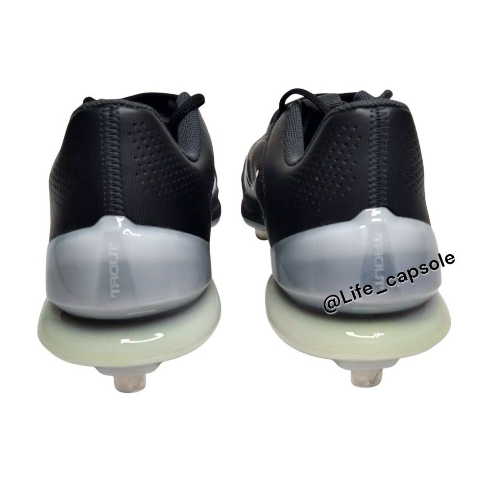 Size 8 NIKE FORCE‎ ZOOM TROUT 8 Pro Metal Black Baseball Cleats Men's CZ5915-01 - Picture 3 of 7